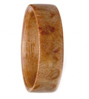 Burl wooden engagement ring for promise or engagement