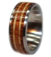 Rosewood wood rings womens with olivewood and mahogany