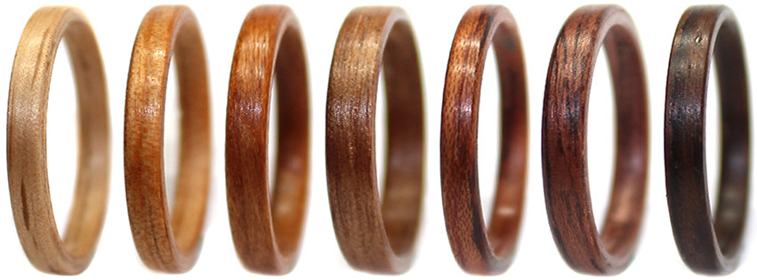 bentwood rings colors row