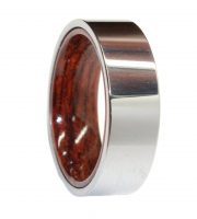 tungsten ring core with honduran rosewood liner