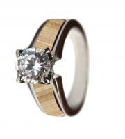 maple wood wedding rings